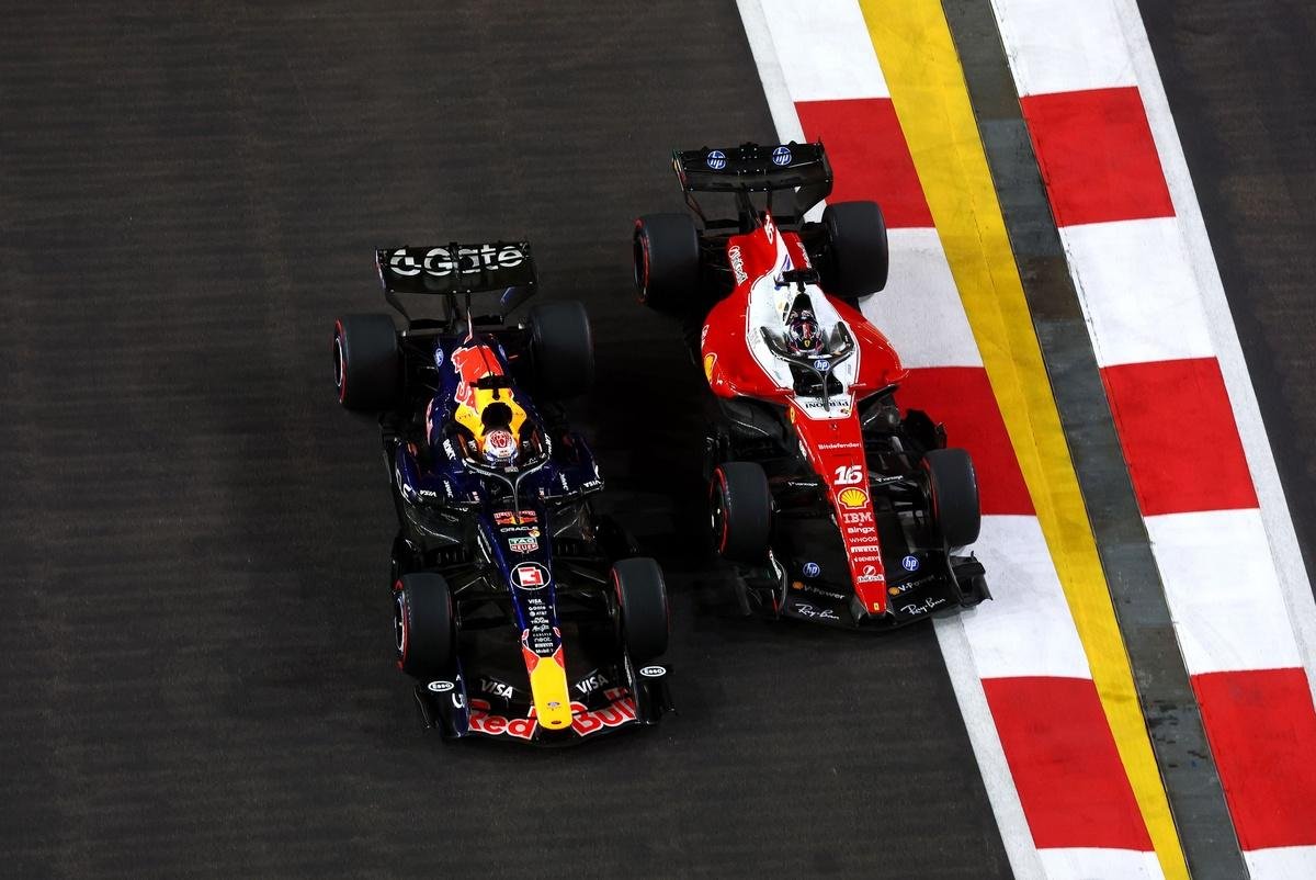 Why Charles Leclerc failed to outbrake Max Verstappen in Turn 1 at Singapore GP