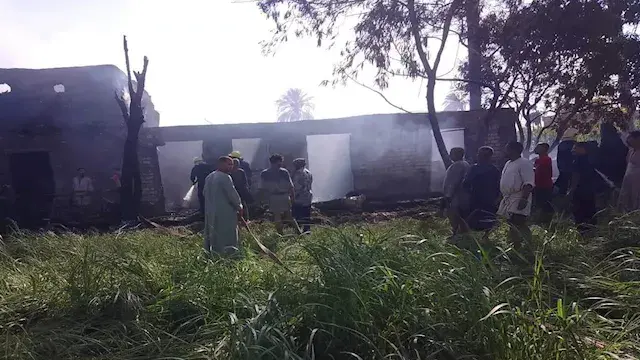 السيطرة على حريق التهم 6 منازل...