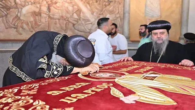 البابا تواضروس يزور مزار مارمر...