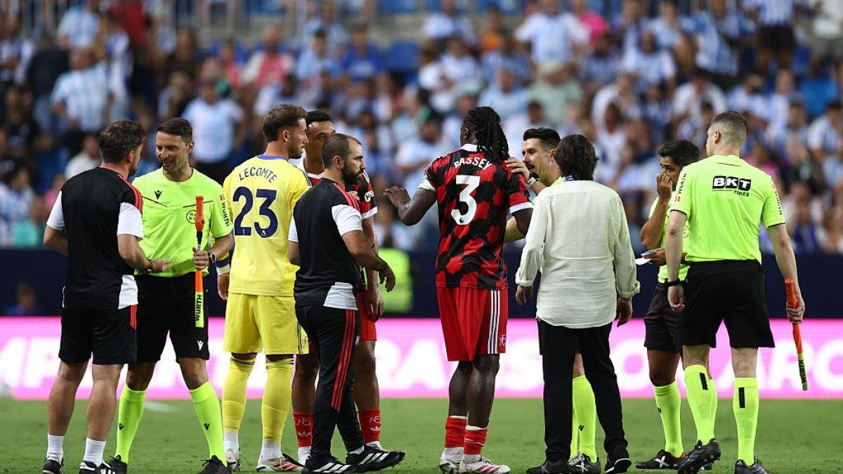 Fulham walk off in Malaga in f...