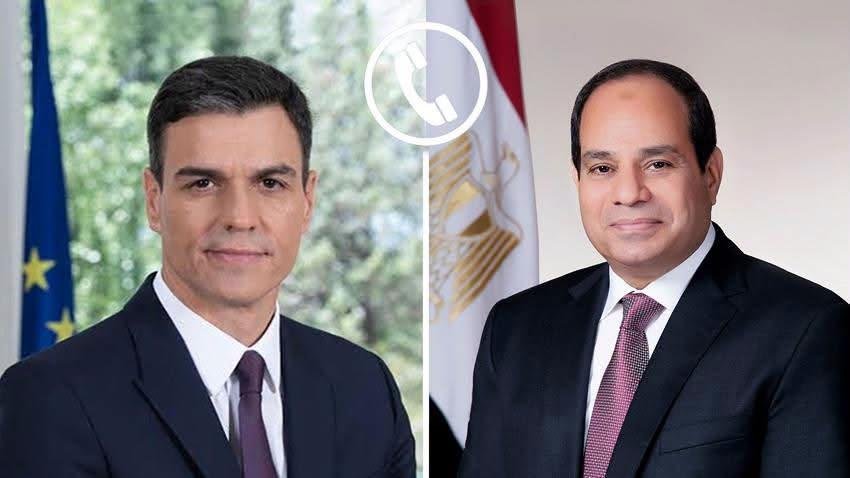 السيسي وسانشيز يبحثان تطورات ا...