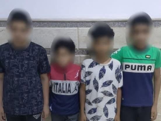 ضبط 4 أطفال لإلقائهم أكياس ميا...