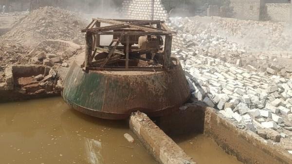 خلال حملة أمنية..إزالة 14طاحونة ذهب وحوض سنايد في قنا