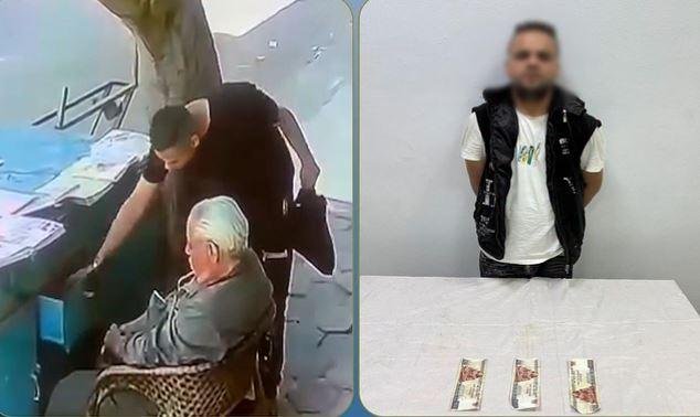 حبس المتهم بسرقة بائع جرائد بأ...