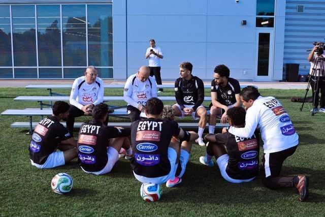 منتخب مصر يخوض مرانه الرئيسي ف...