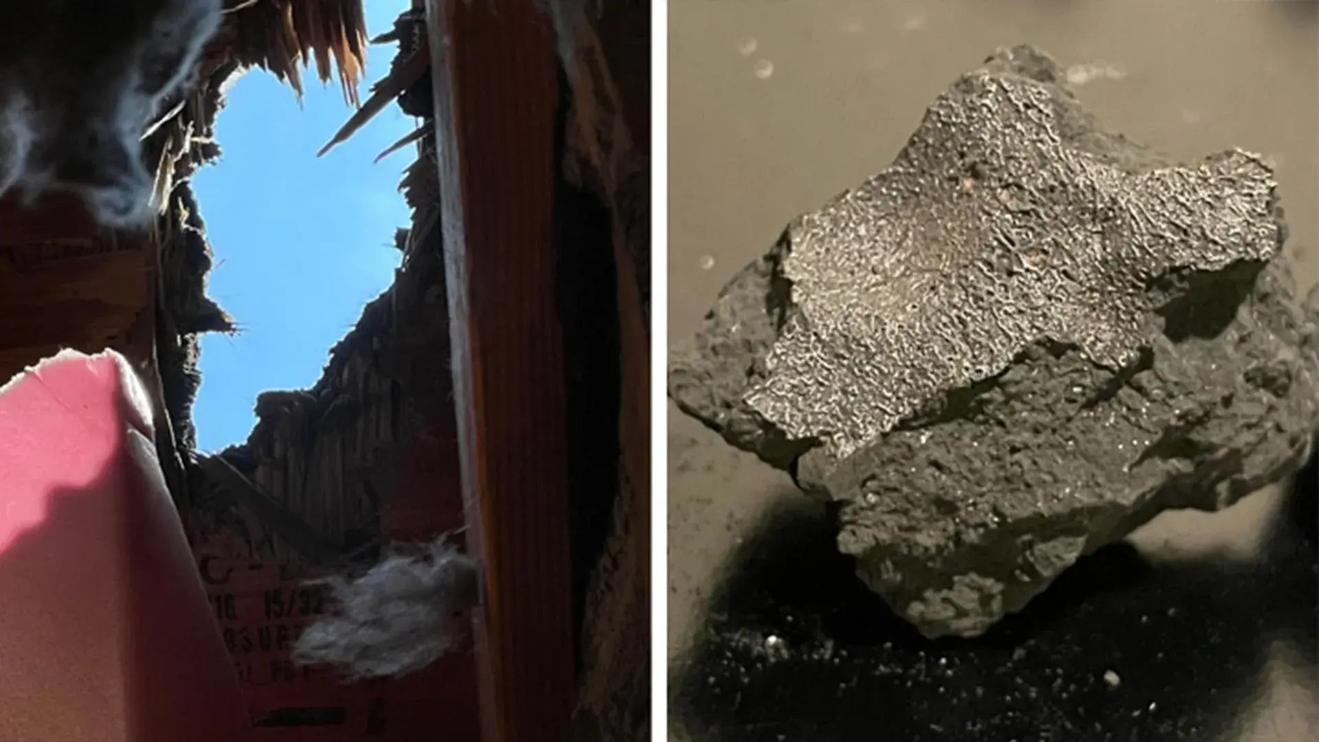 Meteorite that smashed through...