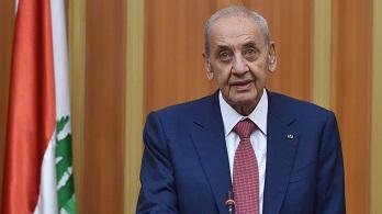 بري مهنئا رئيس مجلس الشعب السو...