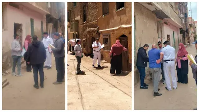 خطر على السكان.. إخلاء 4 منازل مهددة بالانهيار في شبين الكوم- صور