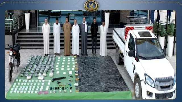 مقتل عنصرين شديدي الخطورة وضبط 650 كجم مخدرات بـ78 مليون جنيه | صور
