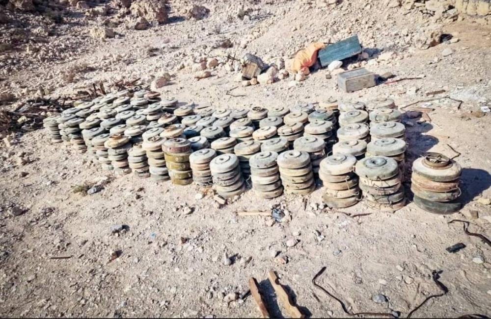 نزع 1303 ألغام من الأراضي اليمنية في أسبوع