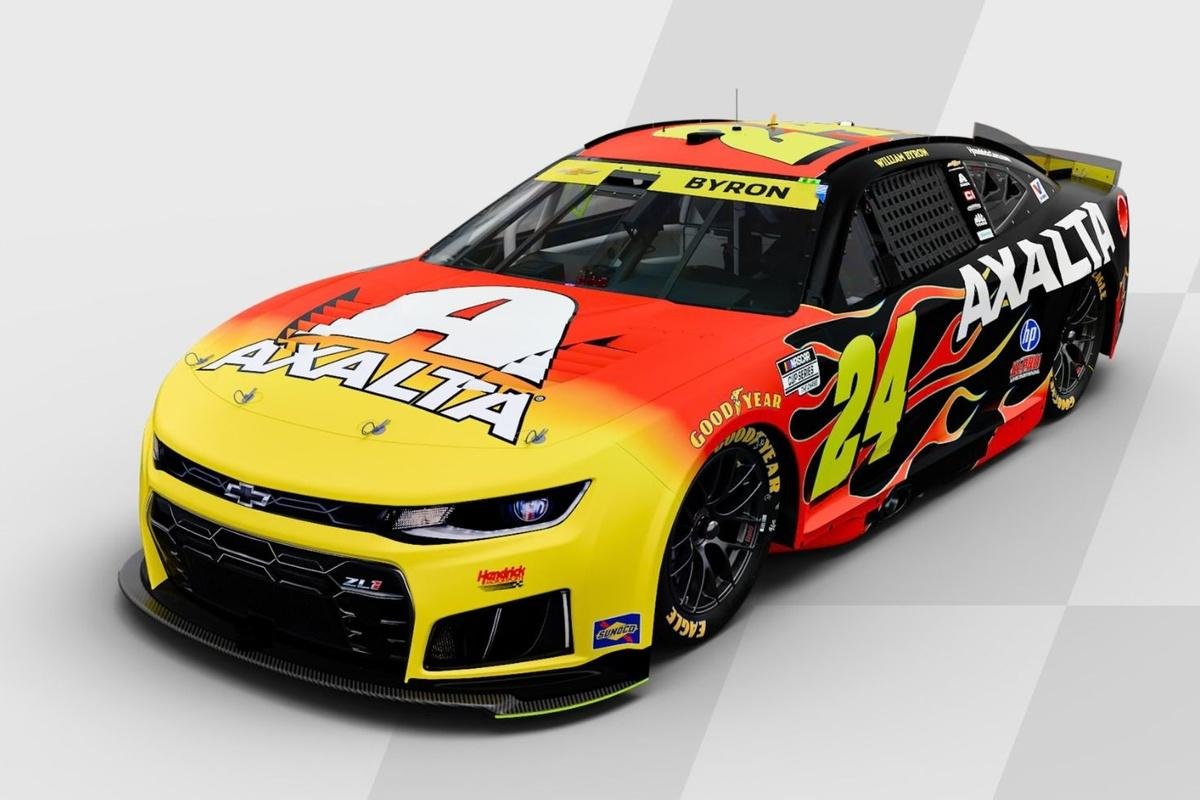 William Byron to run Jeff Gordon throwback Axalta scheme at Phoenix