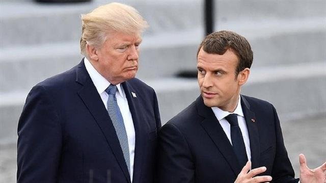 ماكرون: بحثت مع ترامب مبادرات...