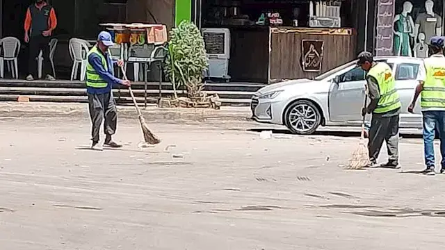 غسيل أرصفة وكنس آلي ورفع إشغال...