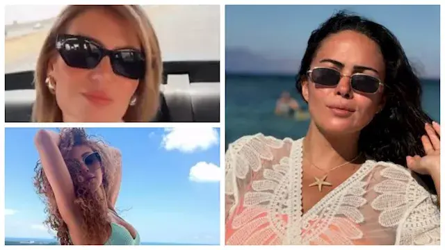 مريام فارس على البحر وهنا شيحة...