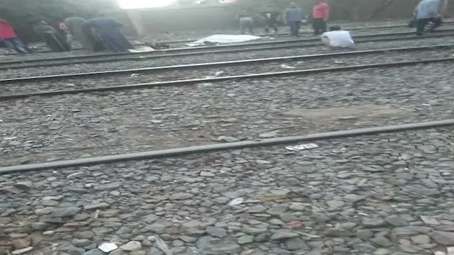 مأساة على شريط السكة الحديد.....