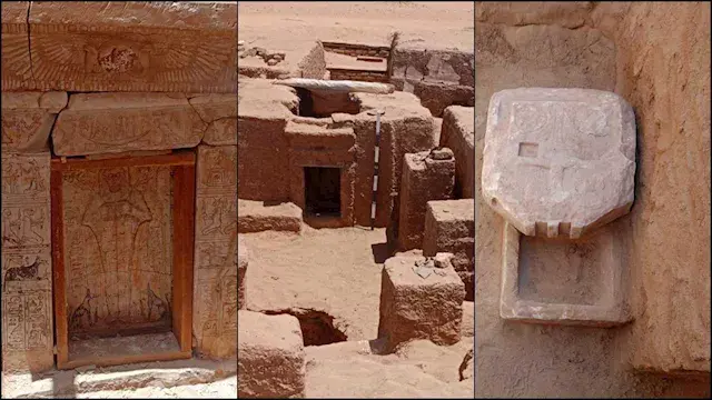 كشف مقبرة هرمية من العصر الروم...