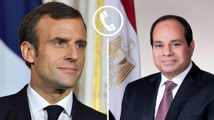 السيسي وماكرون يؤكدان مواصلة ا...