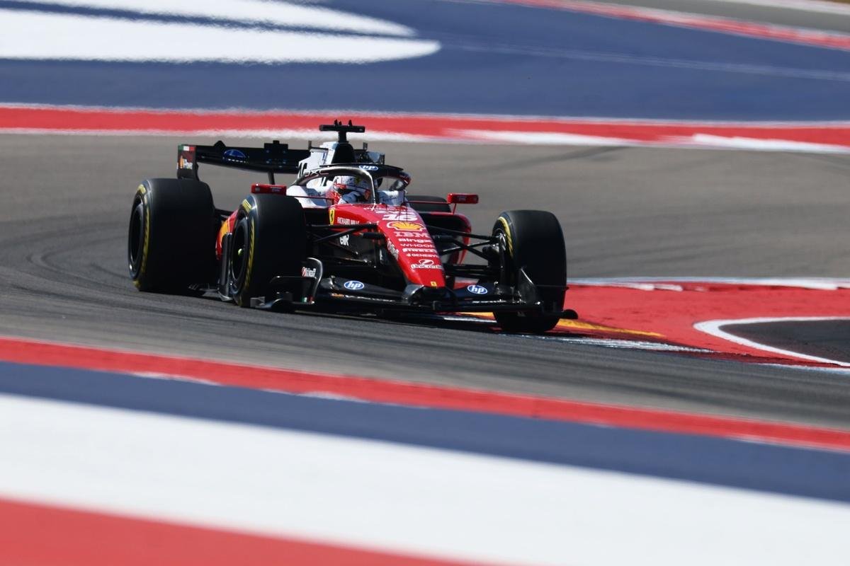 F1 United States GP: Charles Leclerc pips Max Verstappen to top FP1