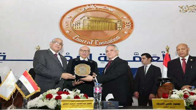 وزير العدل يكرم رئيس محكمة النقض وأعضاء مجلس القضاء الأعلى
