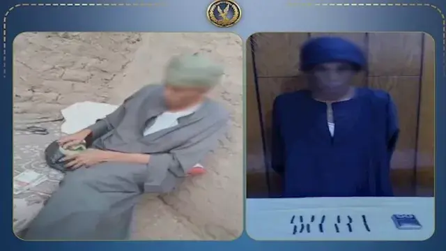 فيديو صادم| عجوز يروج المخدرات في شوارع سوهاج.. والداخلية تضبطه