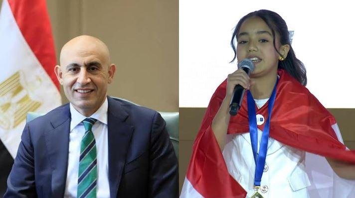 وزير التعليم يهنئ الطالبة ميار...