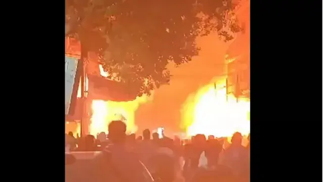 انفجار أسطوانة بوتاجاز داخل مطعم في حدائق القبة بالقاهرة- فيديو وصور