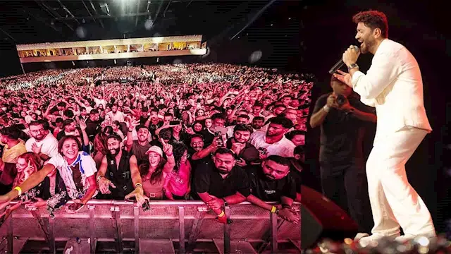 12 صورة من حفل تامر حسني في جد...