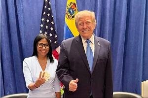 لأول مرة.. ترامب يلتقي برئيسة فنزويلا المؤقتة لبحث تعزيز العلاقات وتطوير التعاون في مجالات الطاقة