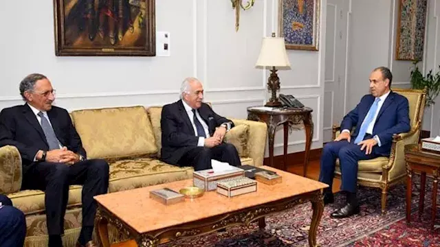 وزير الخارجية يستقبل مسئولي غر...