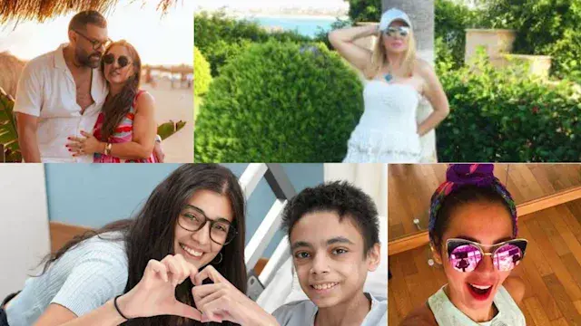 كندة علوش مع عمرو يوسف ونادية...