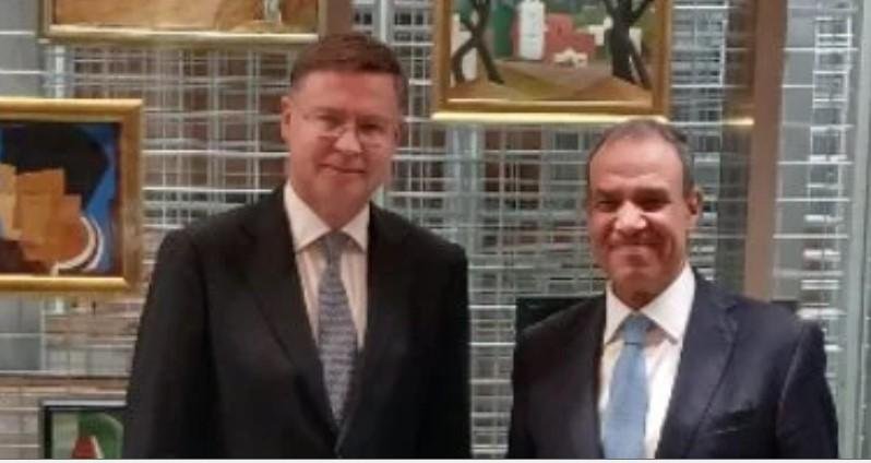 وزير الخارجية يبحث مع المفوض ا...