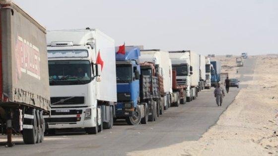 مصادر موريتانية: تردي الوضع الأمني يجبر الشاحنات المغرببة على العبور تجاه السنغال