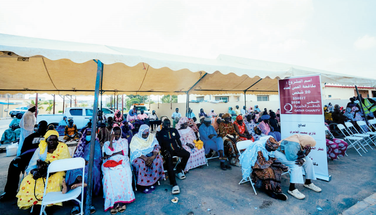 تدعمها قطر الخيرية ضمن مبادرتها الطبية &laquo;إبصار&raquo;.. 481 عملية مجانية تعيد البصر لمرضى في السنغال