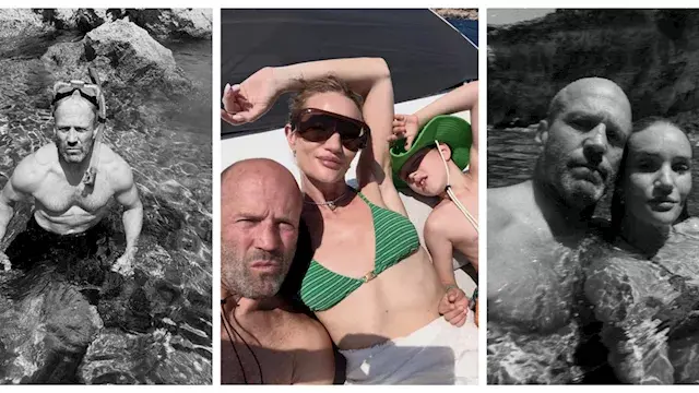 15صورة.. جيسون ستاثام مع زوجته في عرض البحر وسط الطبيعة