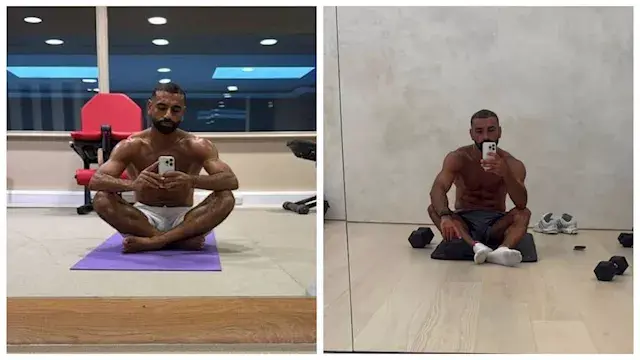 محمد صلاح يشارك المتابعين بصور...