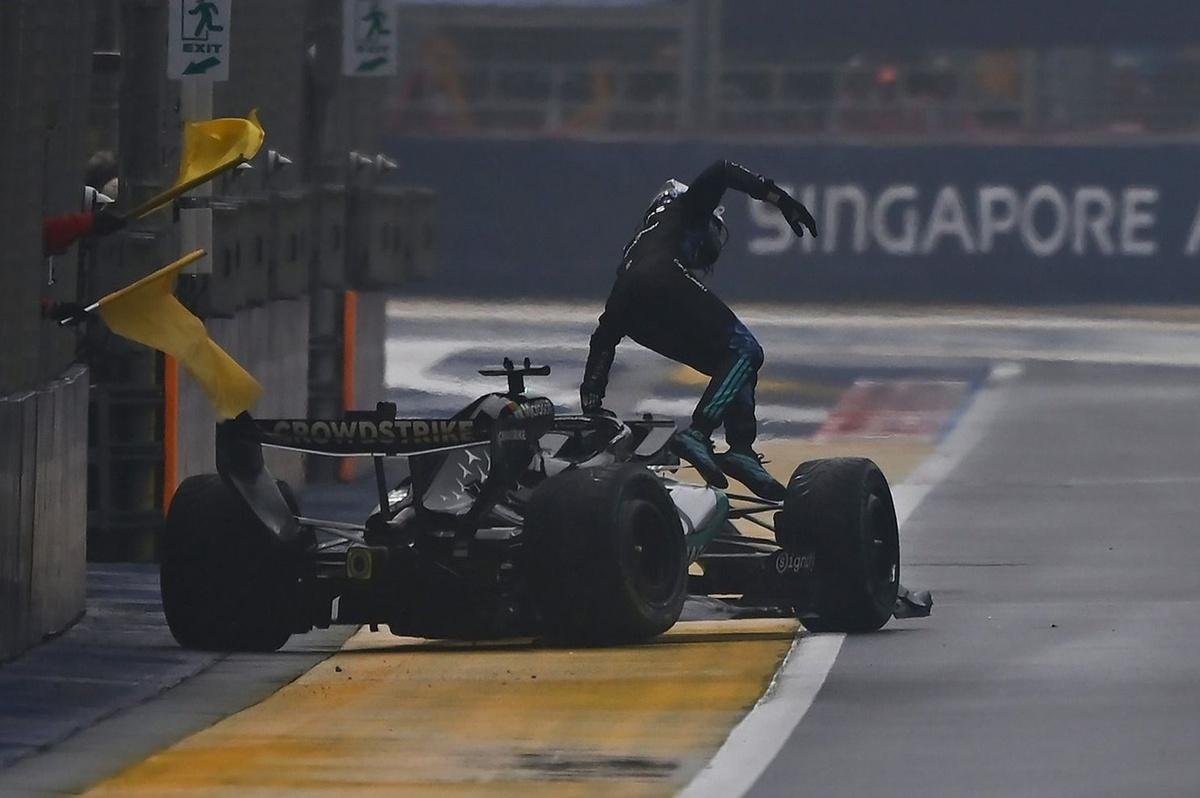 George Russell: ‘A very bad day because of my own mistake’