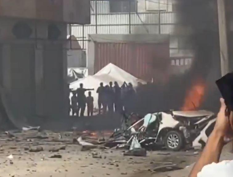 شهيد جراء غارة للاحتلال على مركبة شرق مدينة غزة