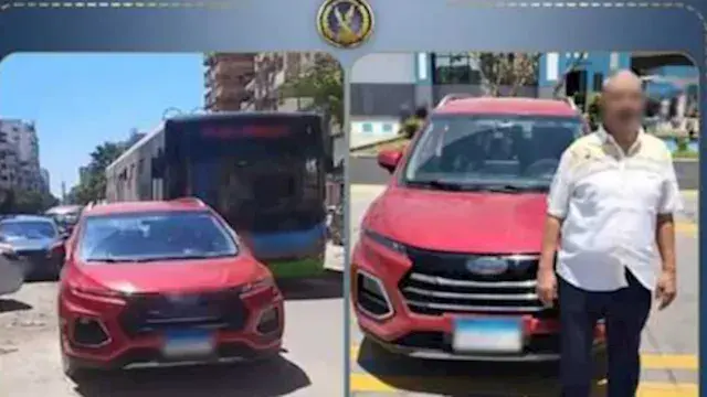 قائد سيارة يعطل حركة المرور با...