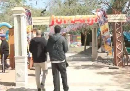 فيديو.. إقبال على حديقة الميري...