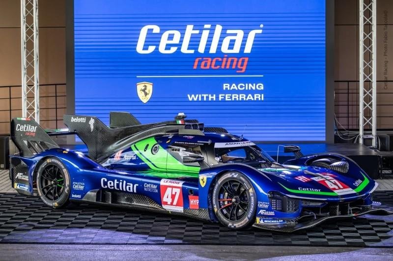 Cetilar unveils blue Ferrari 499P ahead of Hypercar debut