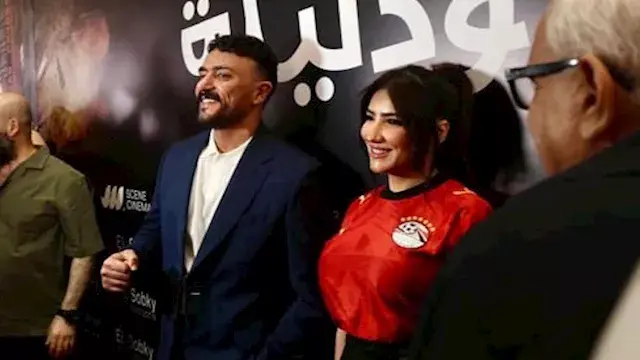 صور| مي عمر تحضر العرض الخاص ل...
