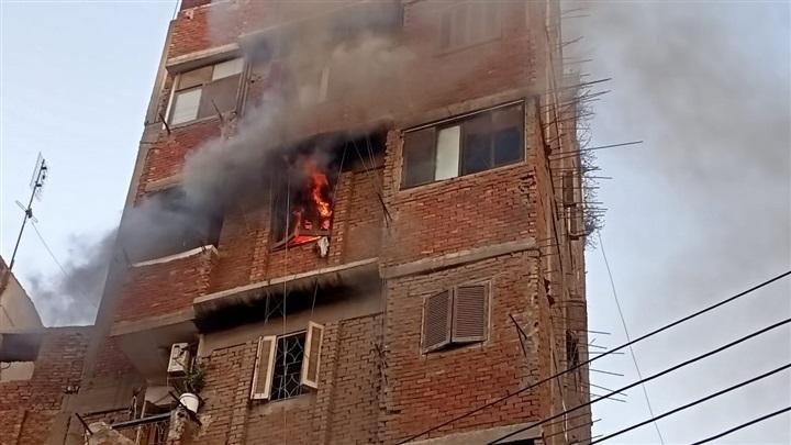 السيطرة على حريق شقة سكنية في...