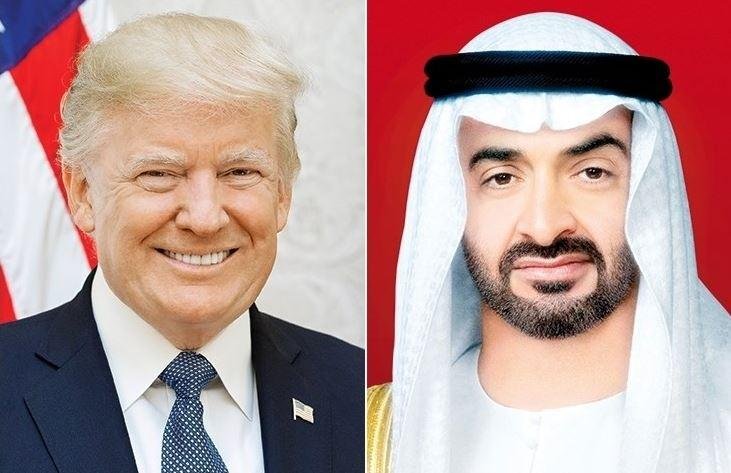 بن زايد وترامب يبحثان تطورات ا...