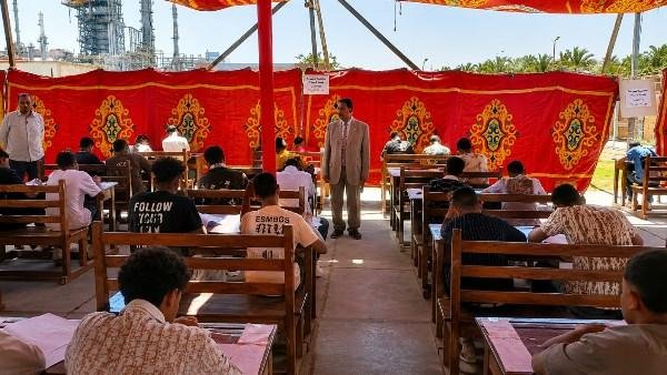 بدء الاختبارات التحريرية للقبول بالمدرسة الثانوية الفنية لمياه الشرب بمسطرد | صور
