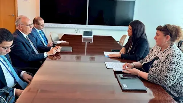 وزير الري يبحث مع الدكتورة ران...