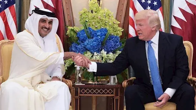 أمير قطر يبحث مع ترامب تثبيت ا...