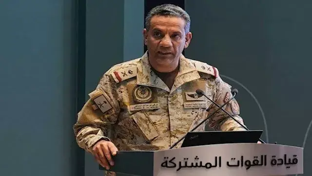 قوات التحالف تعلن تدمير منصة إطلاق الصاروخ الباليستي الذي استهدف الرياض