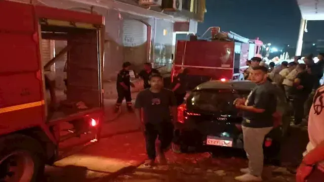 تصاعد كثيف للأدخنة.. حريق داخل...