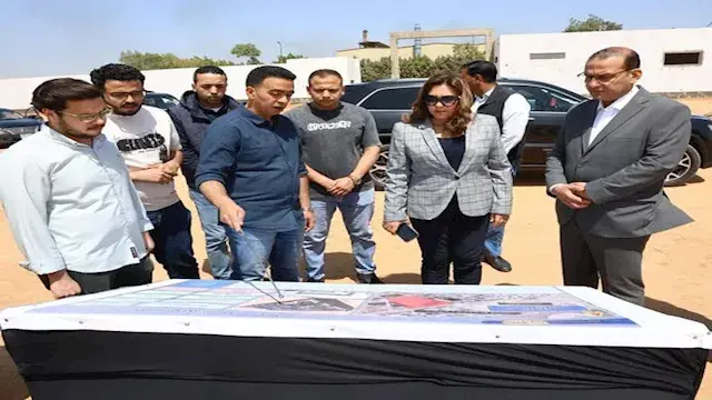 وزيرة التنمية المحلية تتفقد مشروع احتجاز المضبوطات ومركبات التكهين بالخانكة