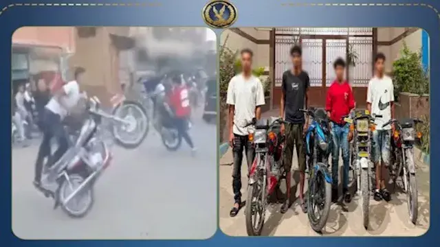 استعراض خطير في شوارع بني سويف...